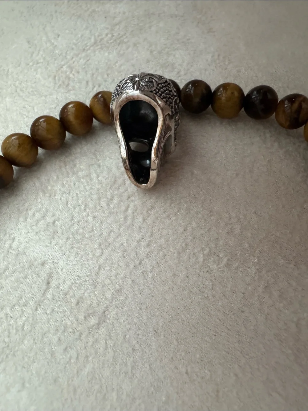 Thomas Sabo KE1639-826-2-L60 Rebel at Heart Tiger’s Eye Maori Skull Necklace